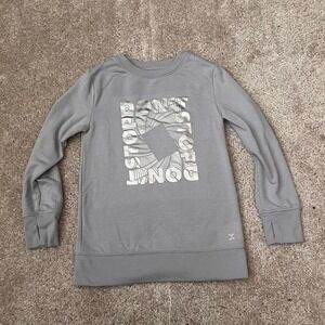 Gray long sleeve sweatshirt